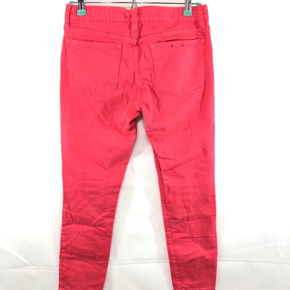 J. Crew Toothpick Ankle Pants Coral Skinny Sz 27 - Picture 4 of 8